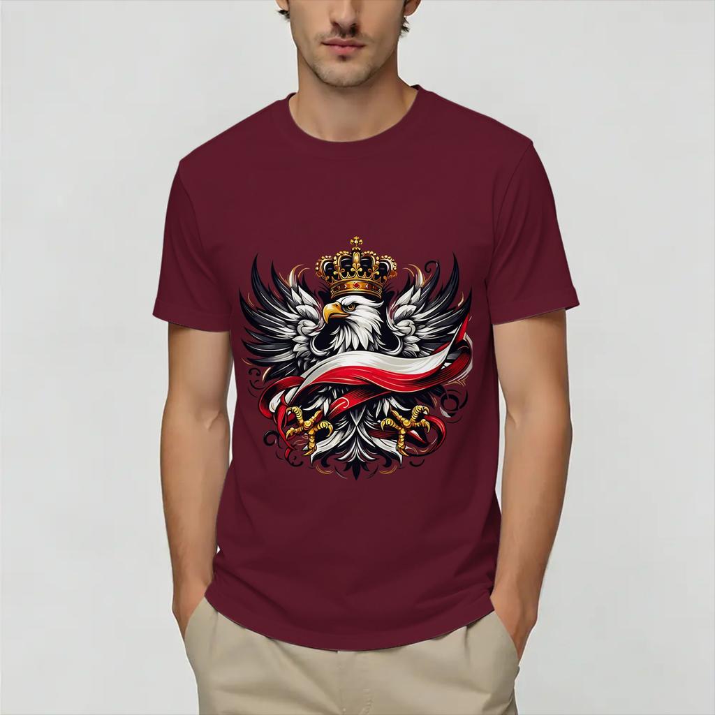Vintage Poland Polish Flag TShirt for Unisex Funny Cotton Tees Round Neck Short Sleeve T Shirts Graphic Tops