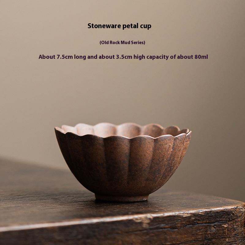 

Retro Pottery Original Design Old Rock Mud Master Cup Small Capacity Household Coarse Pottery Teacup Single Cup Mug 200ml