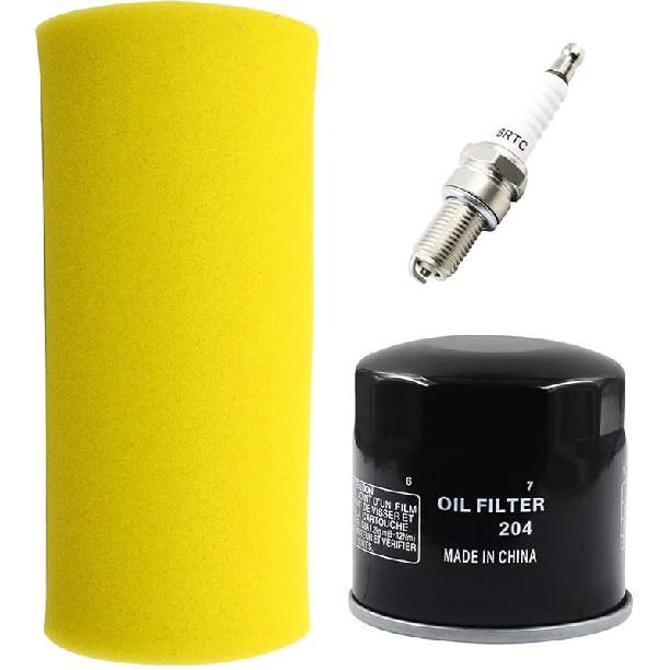 AHL Air Filter with Oil Filter Spark Plug set for Yamaha Rhino 660 YXR660 YXR 660 YXR-660 2007/5UG-E4451-00/5UGE445100/FS-923