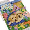 3D Diamond Embroidery Painting Animal Dog Art Rhinestone Full Square Diamond Mosaic Garden Handicraft Handmade Gift