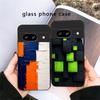 Animal Footprint Stone For Google Pixel 8 7 9 10 Pixel 10 Pro XL Pixel 9 Pro XL Pixel 8a 7a Pixel 7 Pro Black Glass Phone Case