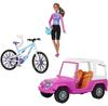 Barbie Made To Move Doll + Auto Jeep + Mountain Bike Large Set HKB06