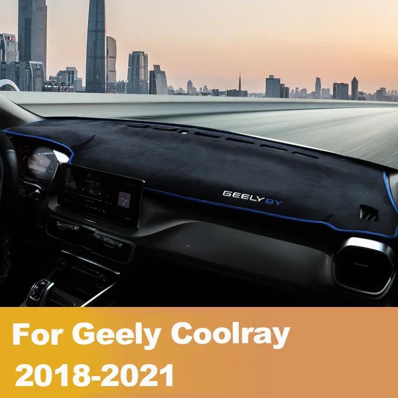 For Geely Coolray 2018-   Car Dashboard Cover Mat Avoid light Pad Sun Shade Dash Board Cover Carpets Accessories