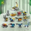 Non-Toxic 12In1 Moc Insect Model Building Blocks Fly Bee City Construction Bricks Set Children Puzzle Assemble Toys For Kids