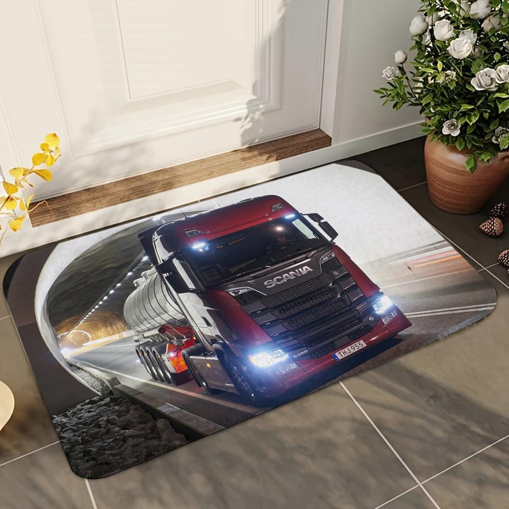 1 Stück Erstklassiger LKW S-Scania Badezimmer Saugmatten Rutschfeste Matten Heimdekorationszubehör Teppiche Heimküche Bodenmatten