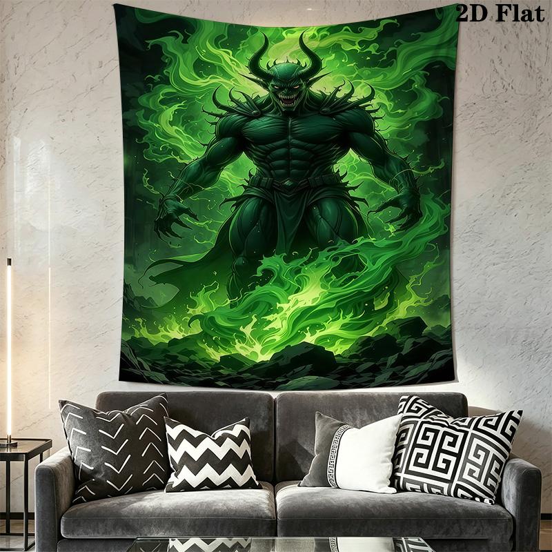 Dark Reaper Tapestry Gothic Grim Reaper Wall Hanging Tapestry Wallmounted Fashion Print Work Of Art Background Wall Hanging Cloth