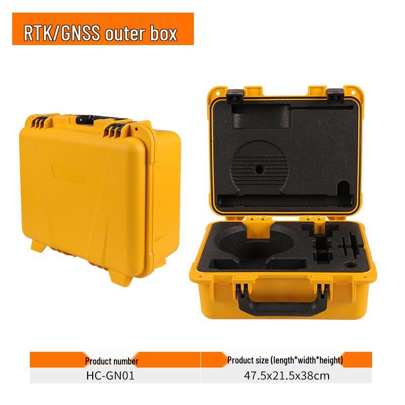 Теодолит-тахеометр в комплекте с уровнем, призмой и прочным пластиковым кейсом