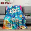 Colorful Space Rabbit 2D Flat Pattern Flannel Blanket High Quality All Seasons Warmth and Comfort Perfect for Christmas Gifts.PMT0914259