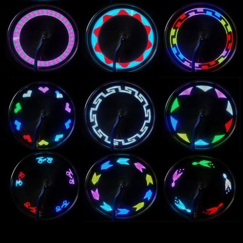 Mountain Bike Safety Warning Lamp LED Bike Wheel Light Replacement Cycling Tire Light Cycling Accessories