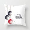 Christmas-Themed Pattern Throw Pillow Cover With Short Plush Print For Living Room Sofa Decoration Cushion Cover Pillow Covers