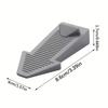 Heavy-Duty Plastic Door Stoppers for Bottom of Door On Floor - Stackable Adjustable Wedge Stabilizers, Polished Finish, Prevents Drafts & Energy Loss