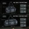 GOTURE Motorcycle Seat Bag IPX6 Touring Camping Shoulder Reflective Drum Touring Seat Outdoor [60L, Waterproof] Bag, & Touring, Strap, Tape, One-Touch