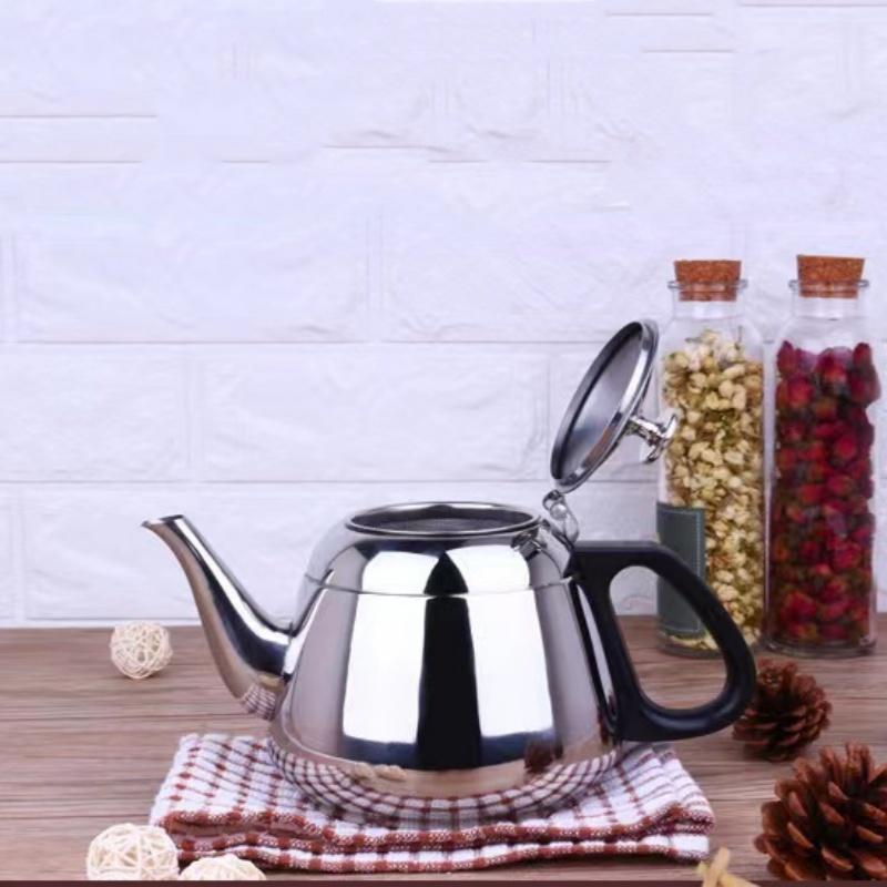 Kettle Tea Stainless Steel Teapot 1.2L/1.5L/2L Stove Metal Coffee Pot Pot For Hotboiling Pots Gas Induction Home Camping Decor