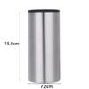 Stainless Steel Insulated Can Cooler 12 OZ Can Holder Slim Beer Cooler  Outdoor