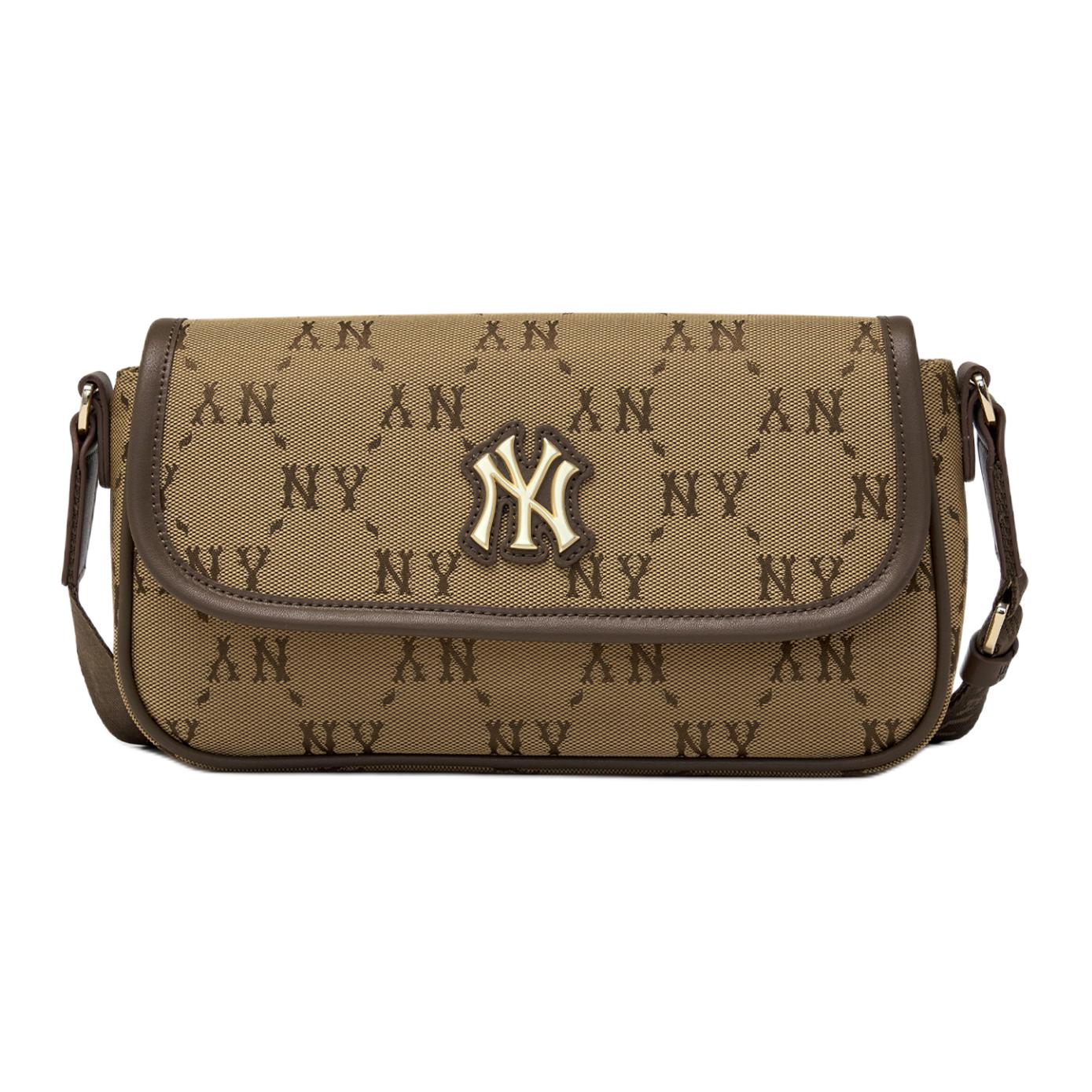 MLB 26SS Gold Brand Logo Monogram Mini Shoulder Bag Unisex Shoulder Bag Brown 7ACRM046N-50BRS Basic Set (Bag)