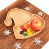 Santa Hat Serving Tray Wooden Dish Platter for Dessert   Nuts   Storage Holiday Decoration