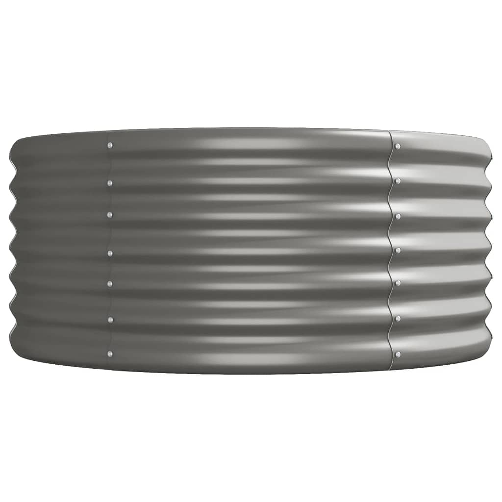 Vidaxl Podwyższona Donica, Malowana Proszkowo Stal 512X80X36 Cm, Szara