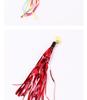 Steel Wire Feather & Fish Teaser Stick with Replacement Head for Cats