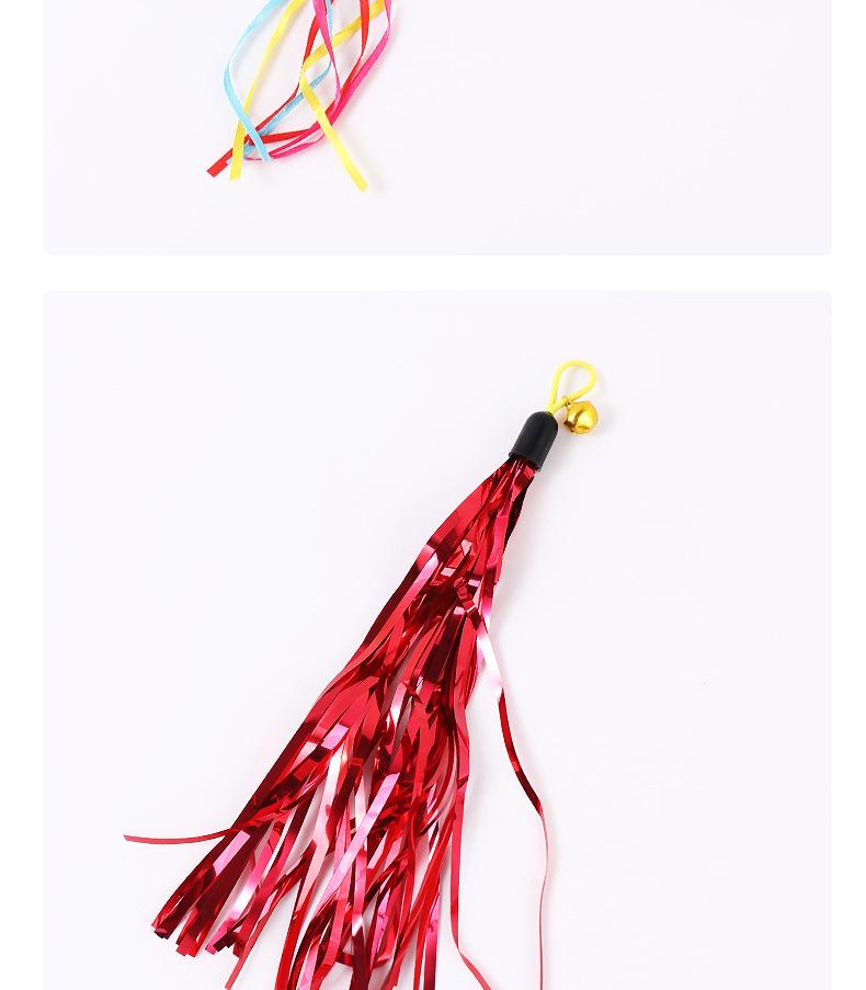 Steel Wire Feather & Fish Teaser Stick with Replacement Head for Cats