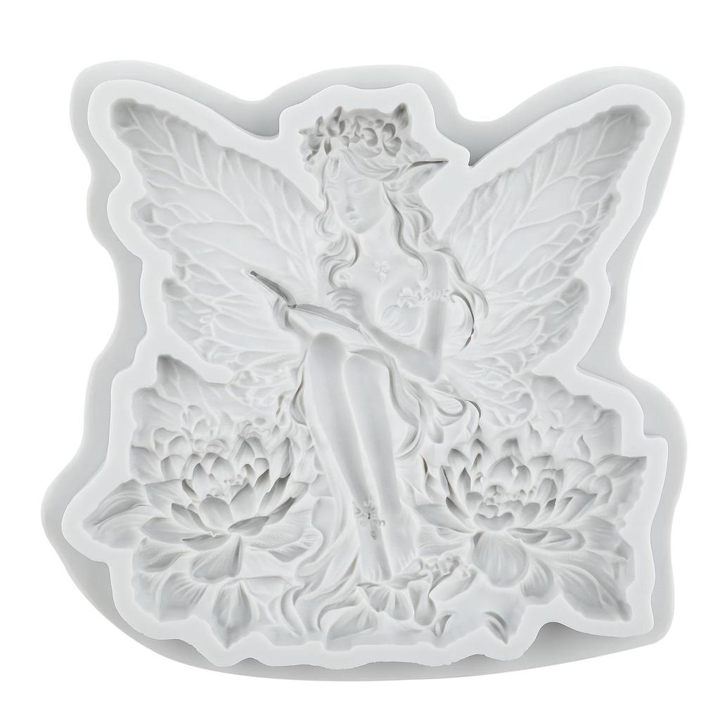 Flower Fairy Silicone Molds Fairy Fondant Mold Cake Decorating Tools Cupcake Topper Candy Chocolate Gumpaste Mold