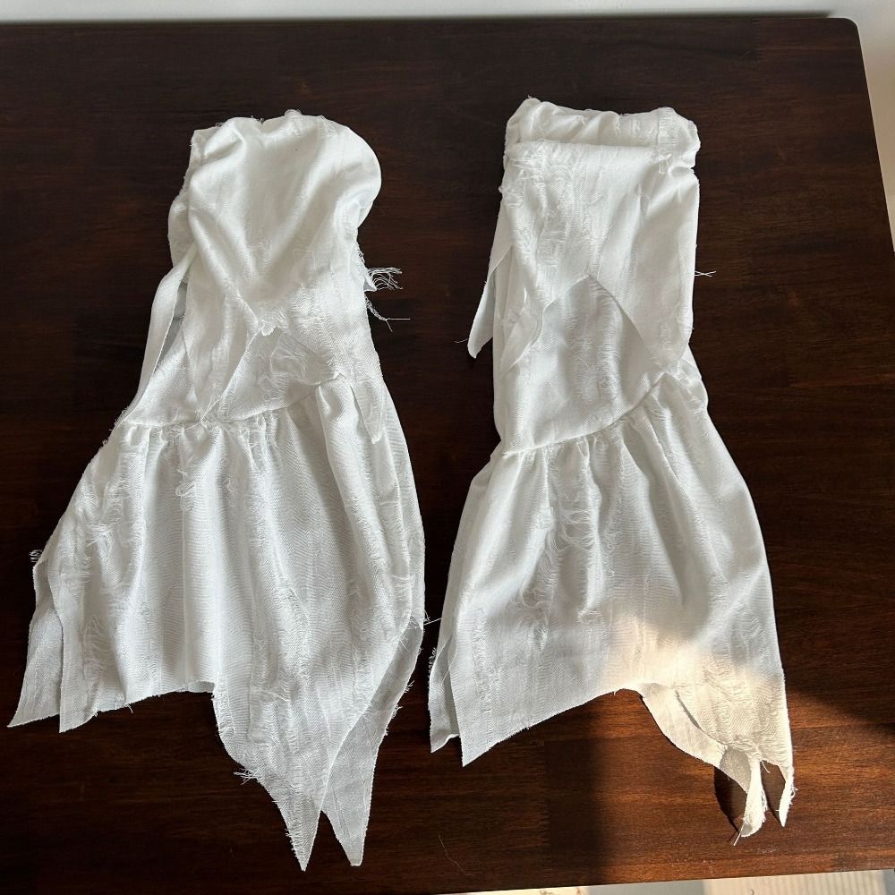Grunge Style Ripped Leg Covers Irregular Hem Jagged Hem Boot Socks  Dark Academia Style