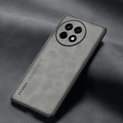 Handyhülle aus Lammleder für OnePlus 13R 13 12 12R 11 11R 10T OnePlus Ace 5 Pro 3 2, matt, stoßfest, weiche Silikonrückseite