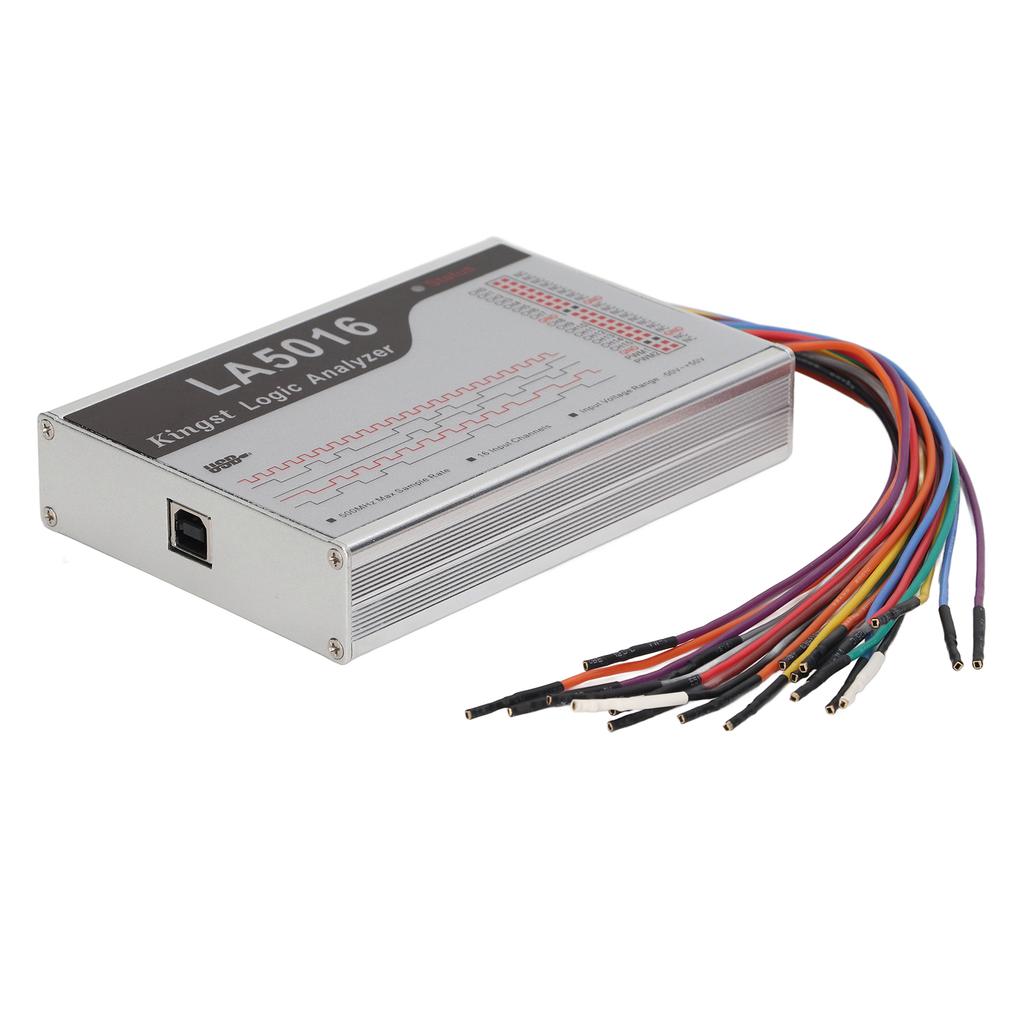 16 Channel Logic Analyzer with 500M Sampling Rate Adjustable Threshold Analyzer Device ?50?50V
