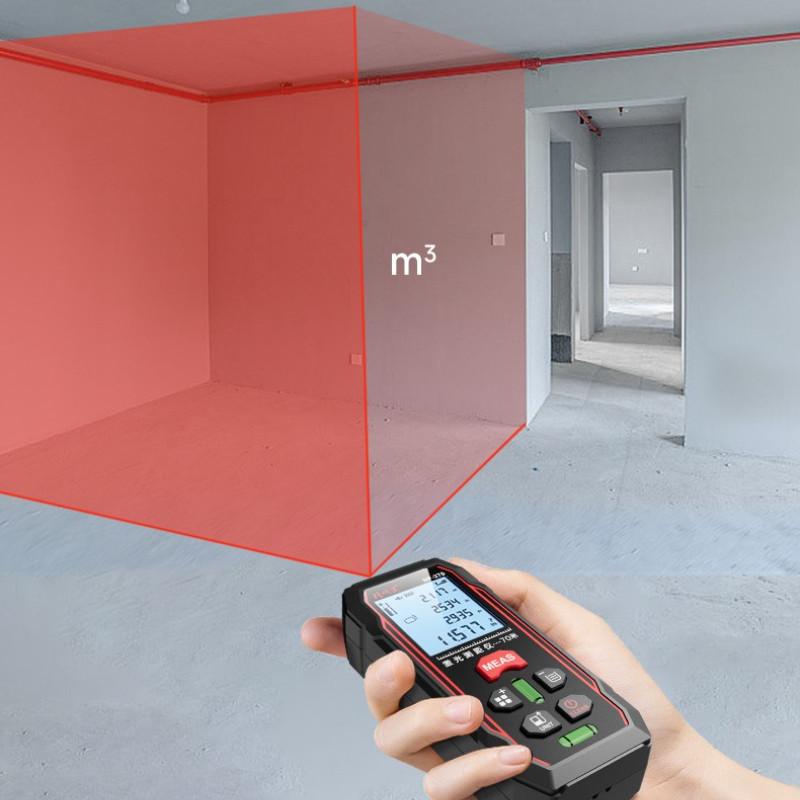 NF-270 Portable Infrared Measurement Handheld Red Light Laser Rangefinder Electronic Ruler HD large screen Measuring Tool