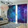 Blue Night Moon Cloud Galaxy Shine Stars Starry Window Curtain Great for Living Area Kids Bedchamber Bathroom Kicthen Door Residence Decoration