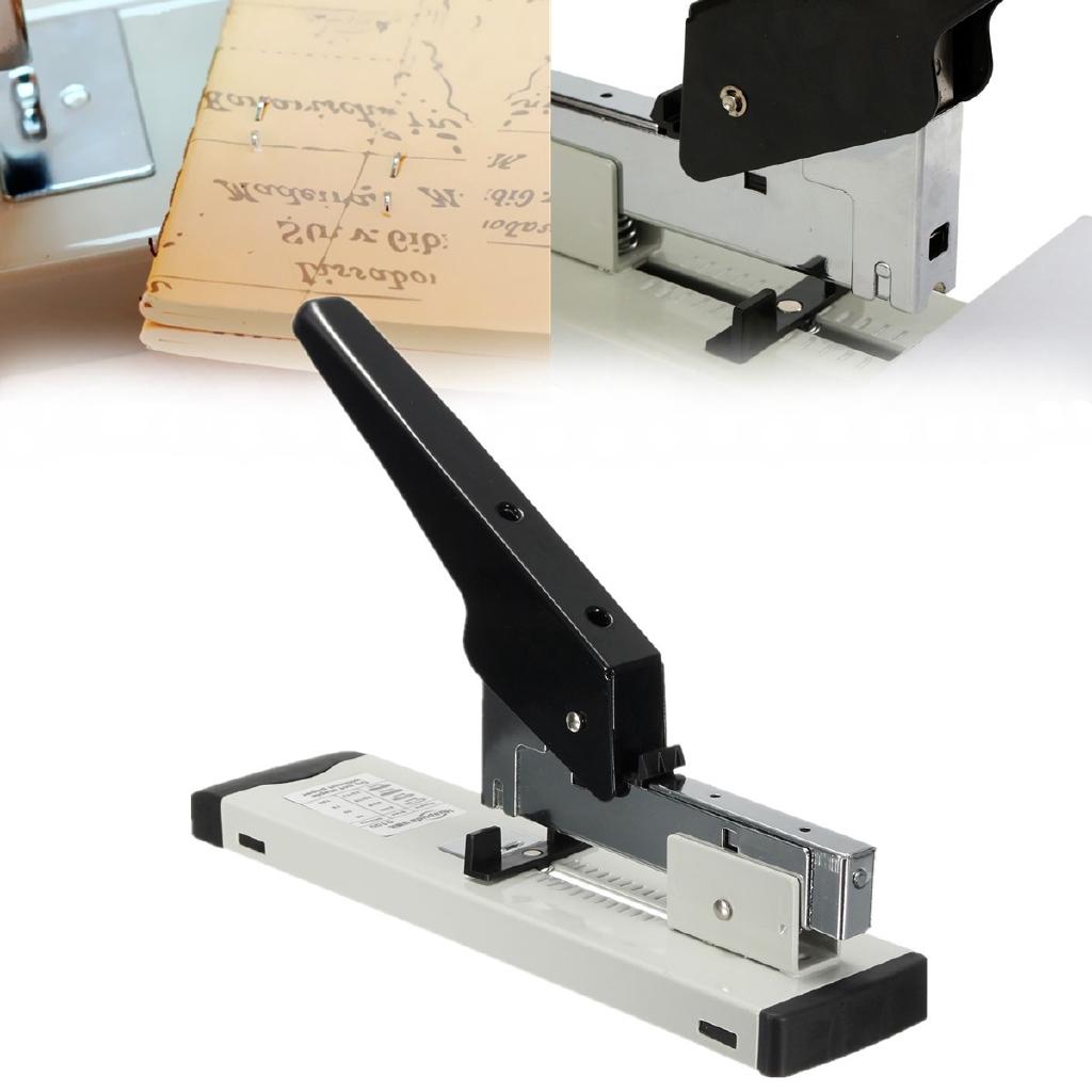Adjustable Binding Thickness Metal Paper Stapler Fit Staples Heavy Duty 120 Sheets Stapler With Ruler 23/8, 23/10, 23/13,24/6