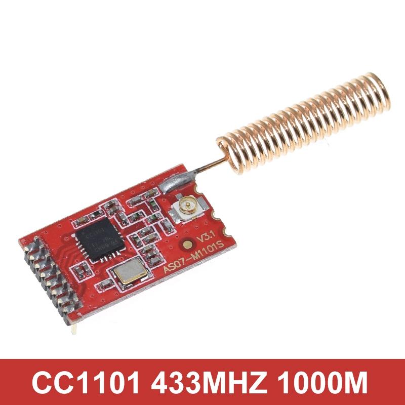 TZT CC1101 10mW 433MHZ 868MHZ 300-1000M Transmission Module With SMA Antenna Transceiver Module