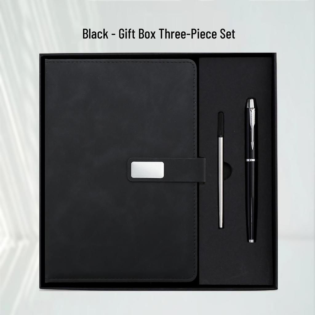 Notizbuch A5 mit individuellem Logo Geschenkset für Geschäft & Meetings