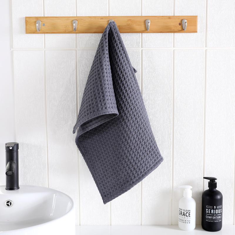 Luxurious Japanese Long-Staple Cotton Waffle Towel: Absorbent, Skin-Friendly, Zero Shedding Face Towel