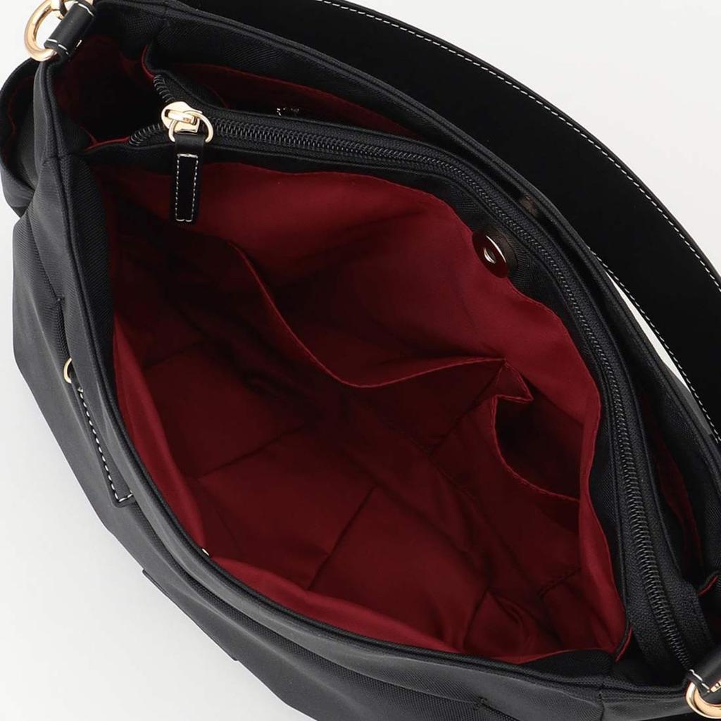 Labagagery Polyester Canvas Tucked Shoulder Bag B008702 Black (10)