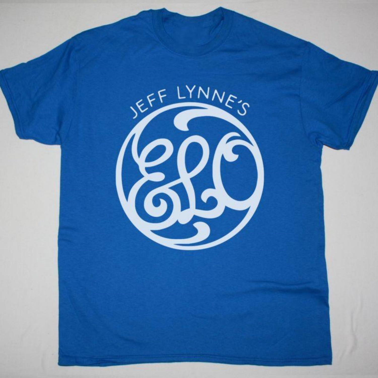 NEW JEFF LYNNE S ELO ELECTRIC LIGHT ORCHESTRA LOGO Classic Blue Shirt Unisex T-Shirt S чёрный