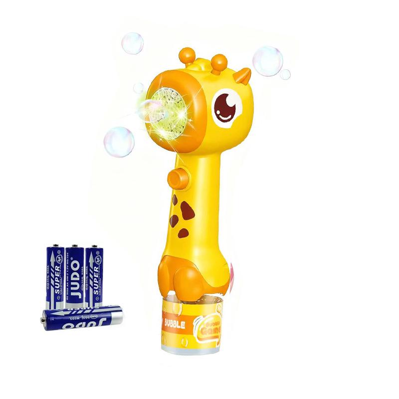 Giraffe Light-Up Automatic Bubble Wand Toy for Kids
