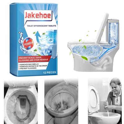 12Pcs Bathroom Toilet Cleaner Remove Urine Stains Dirt Toilet Cleaning Effervescent Tablets Automatic Cleaner Deodorant Remover