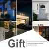 Solar House Number Sign 9-Inch LED Backlight Address Sign Auto On/Off Waterproof Solar LED Number Pendant No-Drill Installation Modern Address Plaque