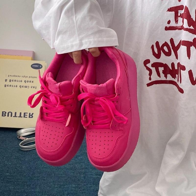 Board Shoes Autumn and Winter New Thick-soled Dopamine Yellow Casual Shoes To Increase the Height of Leisure Sports