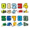 0-9 Anzahl Bausteine Verformung Roboter Spielzeug Montage Puzzle Kinder Weihnachten Geburtstagsgeschenk