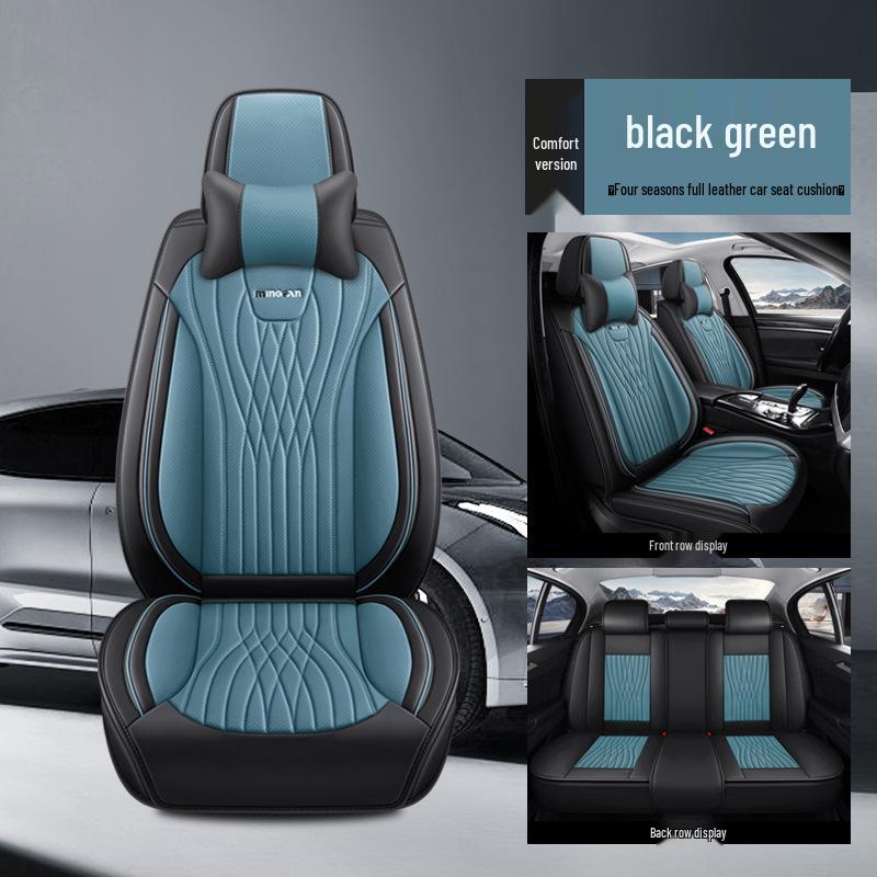 All-Season Full Leather Universal Car Seat Cover Cushion