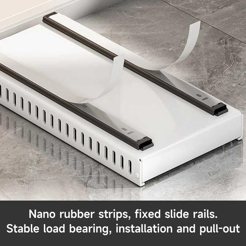 Wysuwany Organizer na Garnki i Patelnie Wielofunkcyjna Taca do Przechowywania Typu Szuflada Kuchenna Stojak do Przechowywania Pojemników na Przyprawy Organizer do Szafek