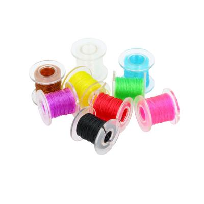 1PC Colored Elastic Thread Mayfly Shrimp Fly Larva Body Making Material High Elasticity Suitable for Trout Salmon Fishing Baits