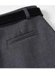 Women's High Waist Gray Half Skirt - 2026 Autumn College Style Slimming, Hip Hugging Petite Short Skirt