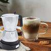 Electric Coffee Maker 3 Cup Aluminum Octagonal Electric Mocha Pot for Home Travel  