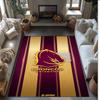 Brisbane Broncos Crystal Velvet Carpet Soft Anti?Slip Floor Mat Comfortable Home Living Room Bedroom Decor Rug
