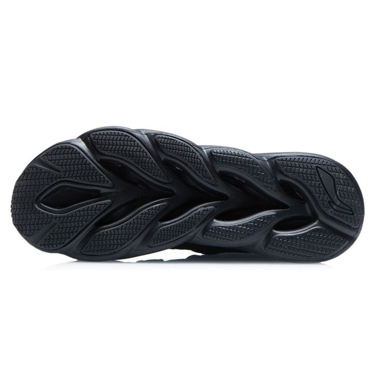 Li Ning Arc Comfortable Rebound Shock Absorption Wear Resistant Non Slip Low Top Running Shoes Women sneaker Black ARHQ088-10