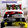 3pcs Custom Name RWBY Volume Bedding Set Duvet Cover Closure Includes 1 Duvet Cover & 2 Pillowcases for All Seasons Bedroom Decor