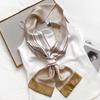 New Thin and Narrow Long Striped Scarf for Women In Early Autumn Korean Style Winter Warm Striped Scarf with Hair Strap