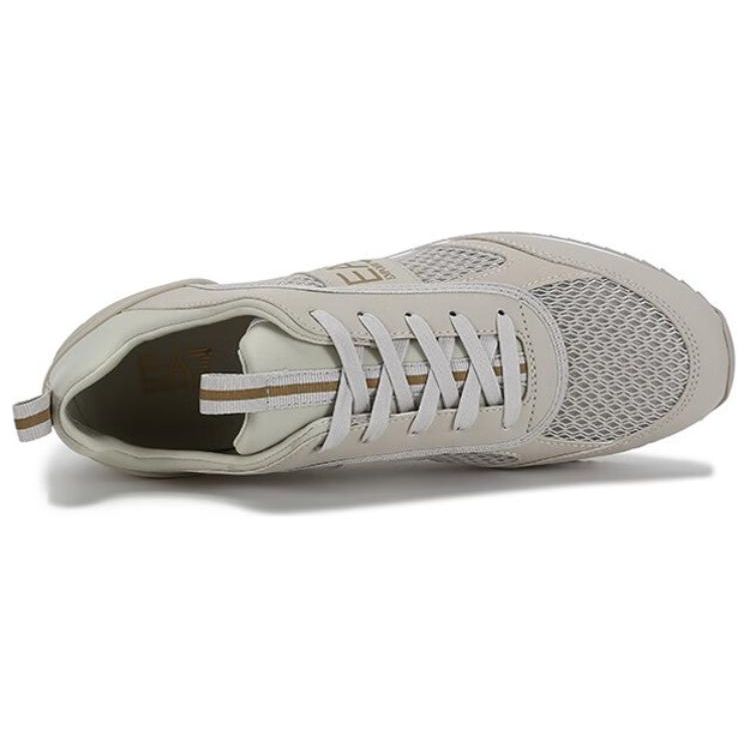 Emporio Armani Comfortable Sports Low-Top Casual Shoes Unisex Sneakers Light-Gray X8X027XK050Q228